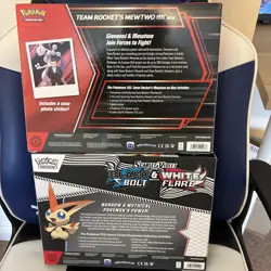Pokemon Victini Illustration Collection & Team Rocket Mewtwo Ex Box - Image 4