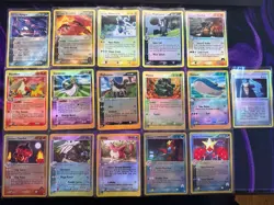 Team Magma vs Team Aqua Lot of 16 Pokemon Cards KYOGRE AND GROUDON NON HOLO - Image 1