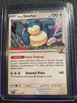 Hop’s Snorlax 117/159 Pokemon Journey Together GameStop Stamped Promo - Image 1