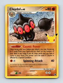 Claydol 15/106 Holo Collection Celebrations: Classic Collection NM/LP Pokemon - Image 1