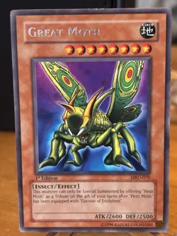 Great Moth - MRD-070 - Rare - 1st Edition LP YuGiOh! Metal Raiders - MRD - Image 1