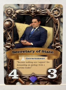 Conspiracy Theory TCG Promo Card Marco Rubio Secretary of State USA A7 - Image 1