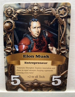 Conspiracy Theory TCG CCG Elon Musk Entrepreneur 5/5 Pre Alpha Promo Card - Image 1