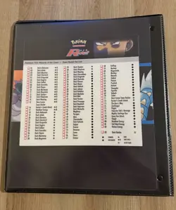 Vintage Team Rocket Style Binder w/ Pages Pokemon Set Card Album - Image 3