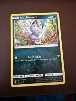 Pokemon Moewth Trading Card 2017 In Excellent Condition - Image 1