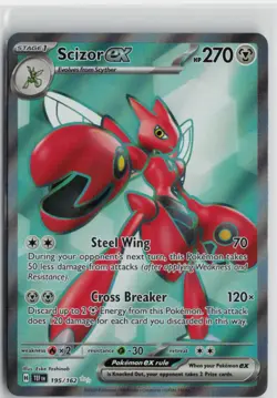 Pokemon Scizor ex - 195/162 195/162 SV05: Temporal Forces card Near Mint - Image 1