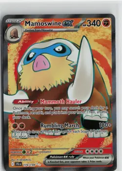 Pokemon Mamoswine ex - 174/159 174/159 SV09: Journey Together card Near Mint - Image 1