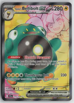 Pokemon Iono's Bellibolt ex - 172/159 172/159 SV09: Journey Together card Near M - Image 1
