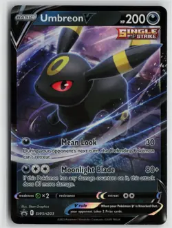 Pokemon Umbreon V - SWSH203 SWSH203 SWSH: Sword & Shield Promo Cards card Near M - Image 1