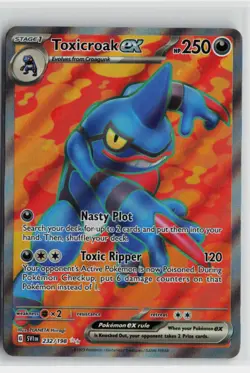 Pokemon Toxicroak ex - 232/198 232/198 SV01: Scarlet & Violet Base Set card Near - Image 1