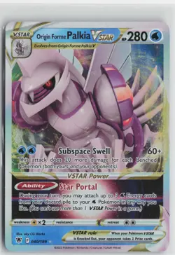 Pokemon Origin Forme Palkia VSTAR 040/189 SWSH10: Astral Radiance card Near Mint - Image 1