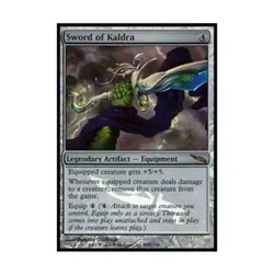 WOTC MtG Prerelease Promos Sword of Kaldra (P) (Foil) EX - Image 1