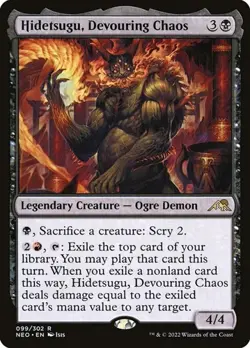 2x Hidetsugu, Devouring Chaos - Foil Kamigawa: Neon Dynasty NM MTG - Image 1