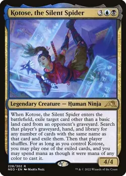 2x Kotose, the Silent Spider - Foil Kamigawa: Neon Dynasty NM MTG - Image 1