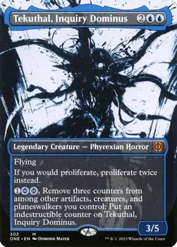 Tekuthal, Inquiry Dominus - Foil Extended Art Showcase ONE NM MTG - Image 1