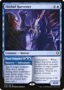 Illithid Harvester // Plant Tadpoles - Foil CLB NM MTG - Image 1