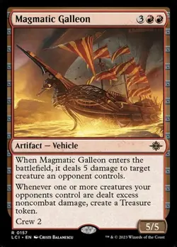 2x Magmatic Galleon - Foil LCI NM MTG - Image 1