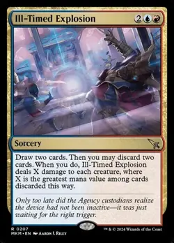 2x Ill-Timed Explosion - Foil MKM NM MTG - Image 1