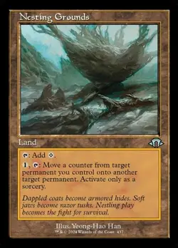 Nesting Grounds - Foil Retro Frame MH3 NM MTG - Image 1