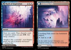 Rush of Inspiration // Crackling Falls - Foil MH3 NM MTG - Image 1