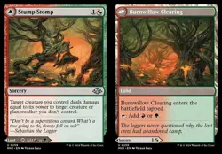 Stump Stomp // Burnwillow Clearing - Foil MH3 NM MTG - Image 1