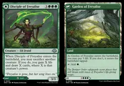 Disciple of Freyalise // Garden of Freyalise - Foil MH3 NM MTG - Image 1