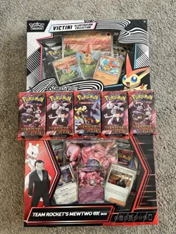 Pokemon TCG Team Rocket’s Mewtwo Ex Box/Victini Illu/Destined Rivals Bundle ✅📦 - Image 5
