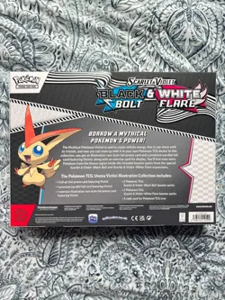 Pokemon TCG Black Bolt and White Flare Victini Illustration Collection box - Image 2