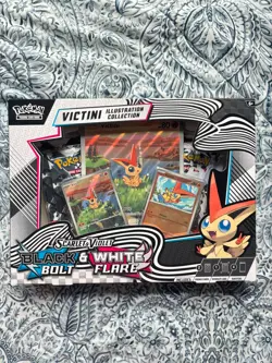 Pokemon TCG Black Bolt and White Flare Victini Illustration Collection box - Image 1