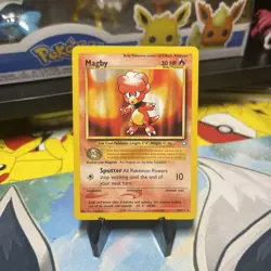 Pokemon Neo Genesis Unlimited Non-Holo Rare Magby 23/111 NM-LP - Image 1