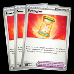 3x Powerglass 063/064 Shrouded Fable Deck Building Set Near Mint Pokemon TCG - Image 1