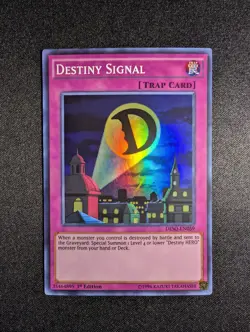 Yugioh - Destiny Signal DESO-EN059 1st Edition Super Rare NM - Image 1
