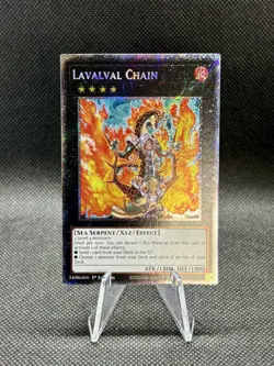 Yugioh! TCG - Lavalval Chain - Quarter Century Secret Rare - RA04-EN162 Stampede - Image 1