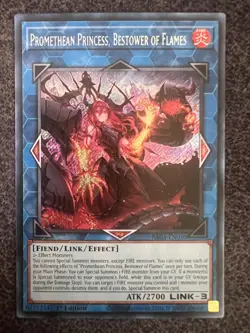 Yugioh Promethean Princess, Bestower of Flames RA03-EN050 Secret Rare 1st Ed NM - Image 1