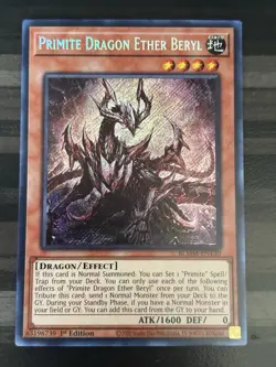 Yugioh | Primite Dragon Ether Beryl | BLMM | Secret Rare | 1st Edition | NM - Image 1
