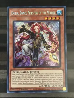 Yugioh | Emilia, Dance Priestess of the Nekroz | BLMM | Secret Rare | 1st | NM - Image 1