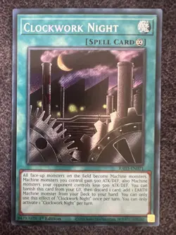 Yugioh Clockwork Night RA03-EN071 Secret Rare 1st Edition NM - Image 1