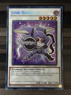 Yugioh | Junk Warrior (Chibi) | BLMM | Secret Rare | 1st Edition | NM - Image 1