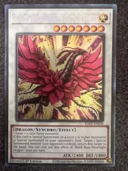 Yugioh Black Rose Moonlight Dragon RA03-EN038 Secret Rare 1st Edition NM - Image 1