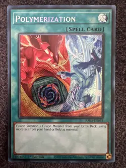 Yugioh Polymerization RA03-EN051 Secret Rare 1st Edition NM - Image 1
