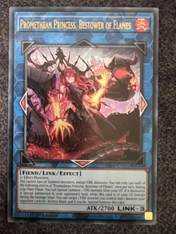 Yugioh Promethean Princess, Bestower of Flames RA03-EN050 Ultra Rare 1st Ed NM - Image 1