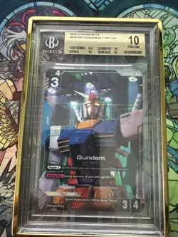 Gundam Rx-78-2 ST01-001 LR+ Alt Art - Gundam Card Game BETA (English) - BGS 10 - Image 2