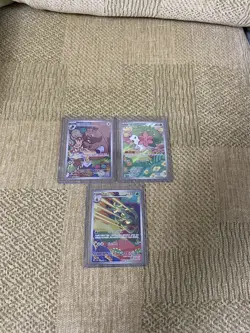 SV9a Heat Wave Arena Pokemon Card Korean AR Art Rare Card Bundle X3 Mint - Image 1