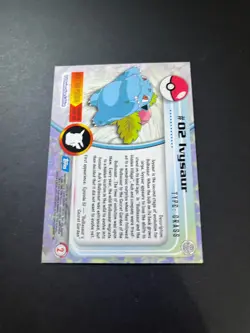 Topps Pokemon Ivysaur 02 Series 1 Card Blue Topps Trading Card Vintage - Image 3