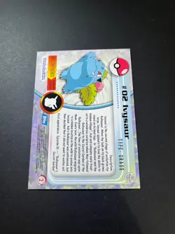 Topps Pokemon Ivysaur 02 Series 1 Card Blue Topps Trading Card Vintage - Image 4