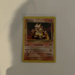 Magmar German Pokemon Base Set #36/102 1999 RARE CARD - Image 1