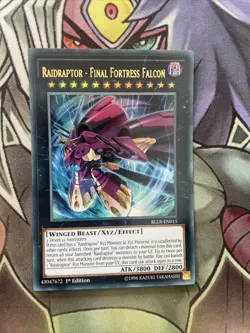 BLLR-EN015 Raidraptor - Final Fortress Falcon Ultra 1st Edition NM Yugioh Card - Image 1
