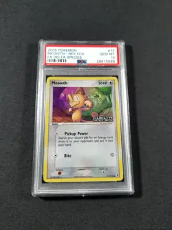 Pokemon Card Reverse Holo Meowth 77/113 PSA 10 GEM MINT ex Delta Species - Image 1