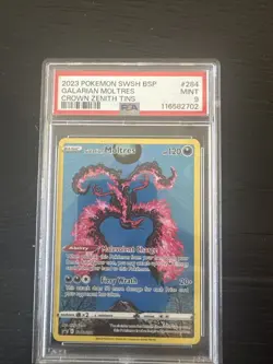 Galarian Moltres SWSH284 SWSH: Sword & Shield Promo Cards Holo PSA 9 - Image 1