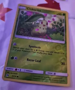 Pokemon Sun & Moon Lost Thunder Bundle Cards Incl Chikorita 5/214 Reverse Holo - Image 2